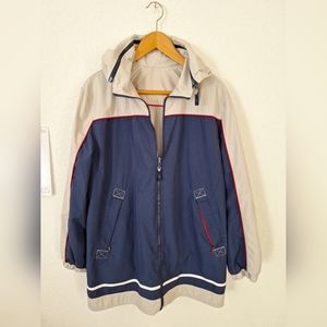 Weather Tamer Reversible Jacket Men's Vtg Removable Hood